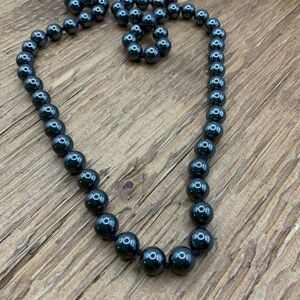 Hermite Round Beaded Vintage Necklace
